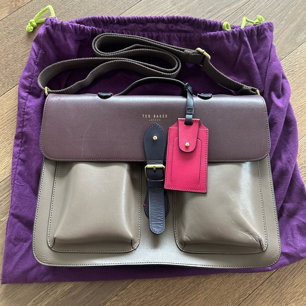 Ted Baker Color-block Leather Satchel